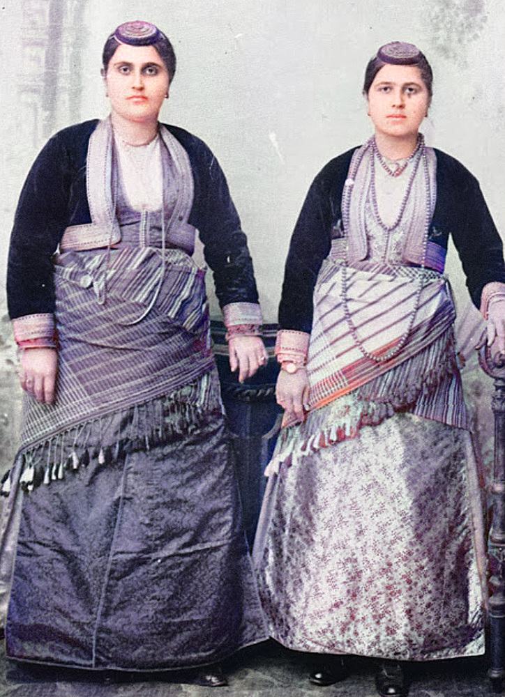 greek women colourised