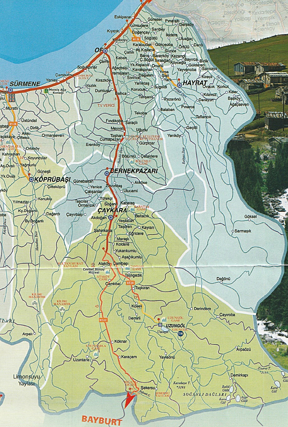 trabzon tourist center map